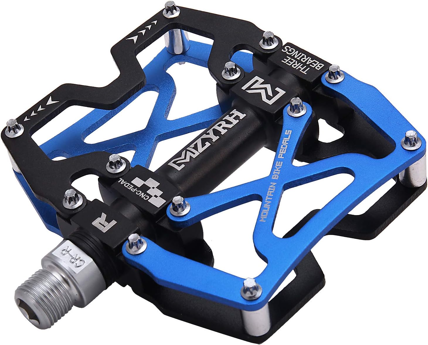 Mountain Bike Pedals, Ultra Strong Colorful CNC Machined 9/16" Cycling Sealed 3 Bearing Pedals