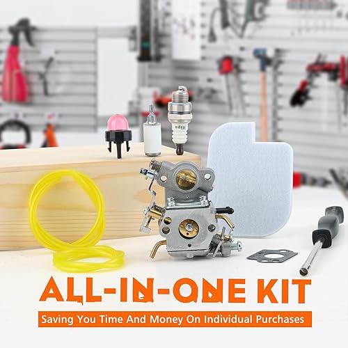 Miniatura 3 de Hipa 545070601 Carburador para Poulan Pro P3314 PP3816 PP4218 PP3416 PPB3416 PP3516 PP4018 SM4218AV Motosierra de gas Reemplazar C1M-W26C