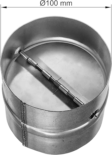 Miniatura 7 de Vent Systems - Amortiguador de corriente trasera de 4 pulgadas - Flujo de aire unidireccional - Deflector de ventilación del ventilador en línea