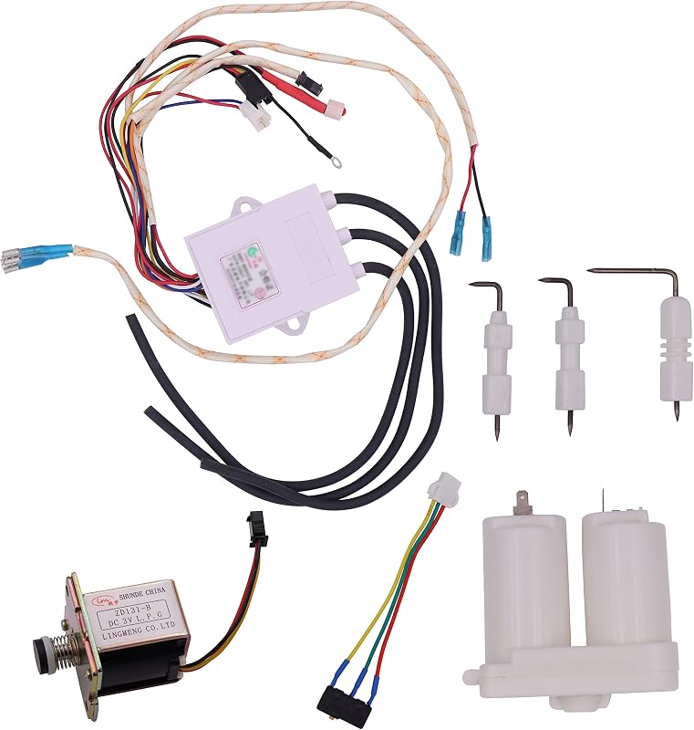 Meter Star Universal Direct-Row Gas Water Heater Pulse Igniter, Flue Type Igniter Controller Water Heater Accessories (Double Ignition Set)