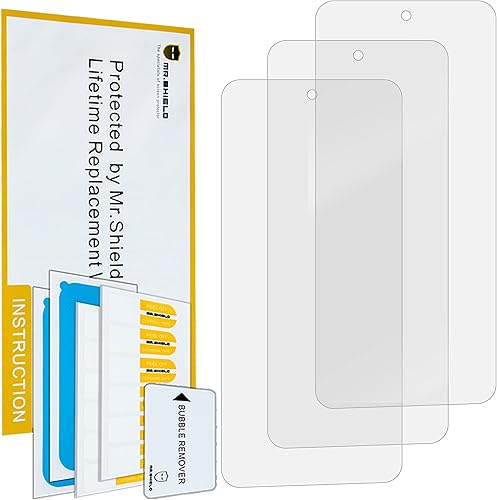 Miniatura 2 de Mr.Shield Protector de pantalla puede usarse con Motorola MOTO G Play (2023) antirreflejos [mate] [paquete de 3] (material PET)