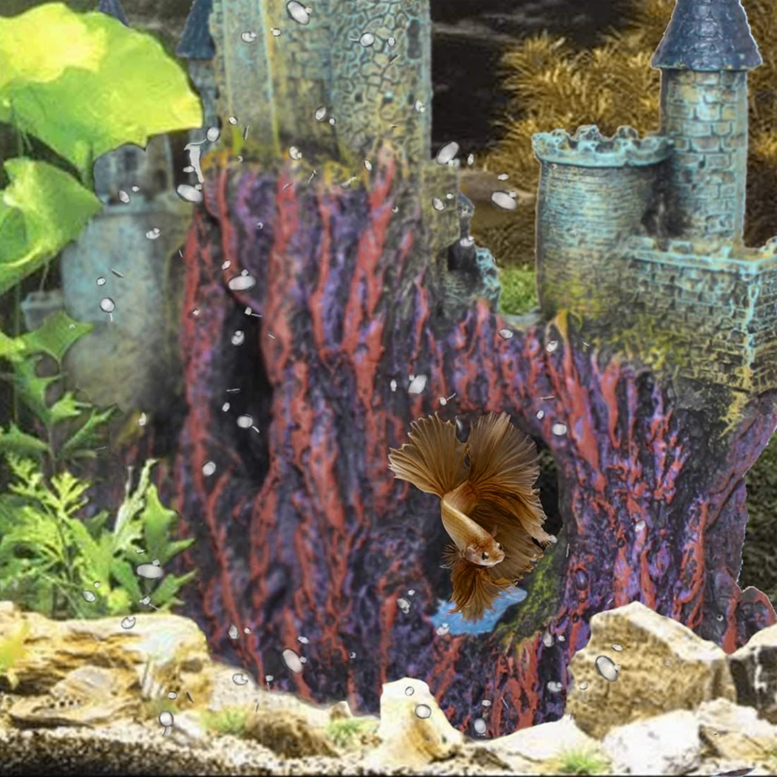 Decorazione del in Resina ' Acquario Pesce per Acquario in Legno alla deriva Nascondigli della Grotta Casa Acquario Accessori paesaggistici Decorazioni per Acquario Artificiale