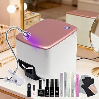 3D Nail Printer Machine, Nail Polish Printer,1000+Design Gallery, App-Controlled, DIY Complex Patterns, with Ink Cartridge (Print About 500 Times),Color Art Nails Printer Pro-kit