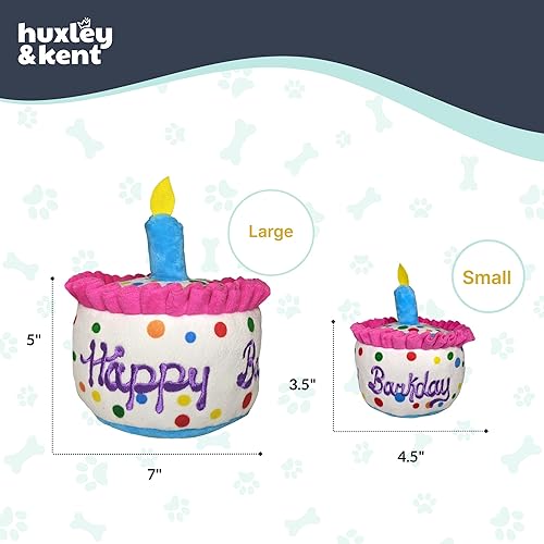 Miniatura 5 de Huxley & Kent Divertido juguete para perros con chirriador, juguetes chirriantes de felpa para perros pequeños, medianos y grandes, animal de