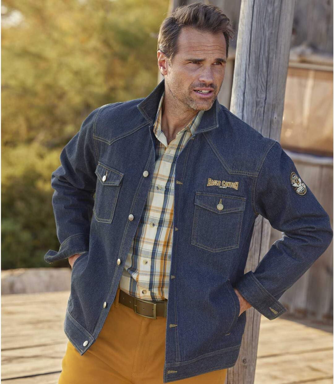 ATLAS FOR MEN - Jeansjacke - Erhältlich in großen Größen von M bis 5XL