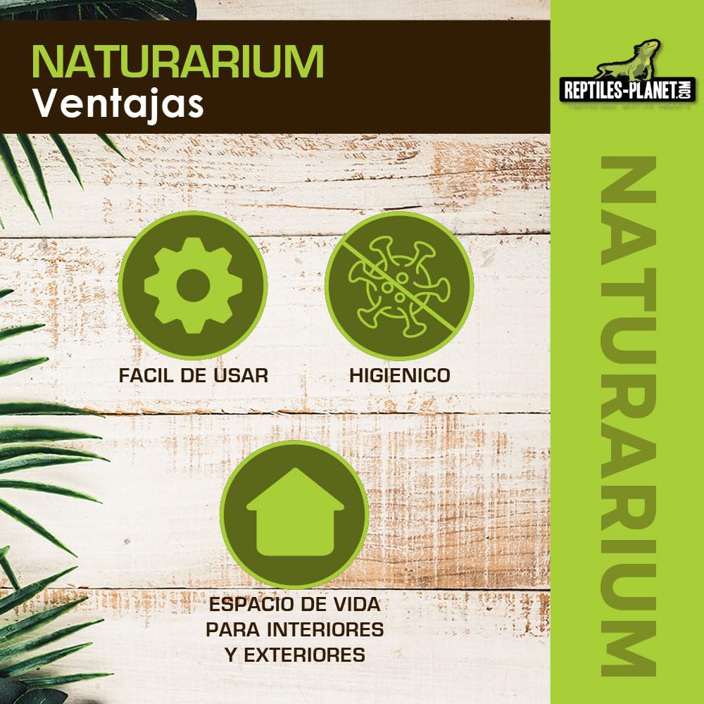 Reptiles Planet Naturarium - Terrario Rectangular de Malla Flexible (75 x 45 x 120 cm)