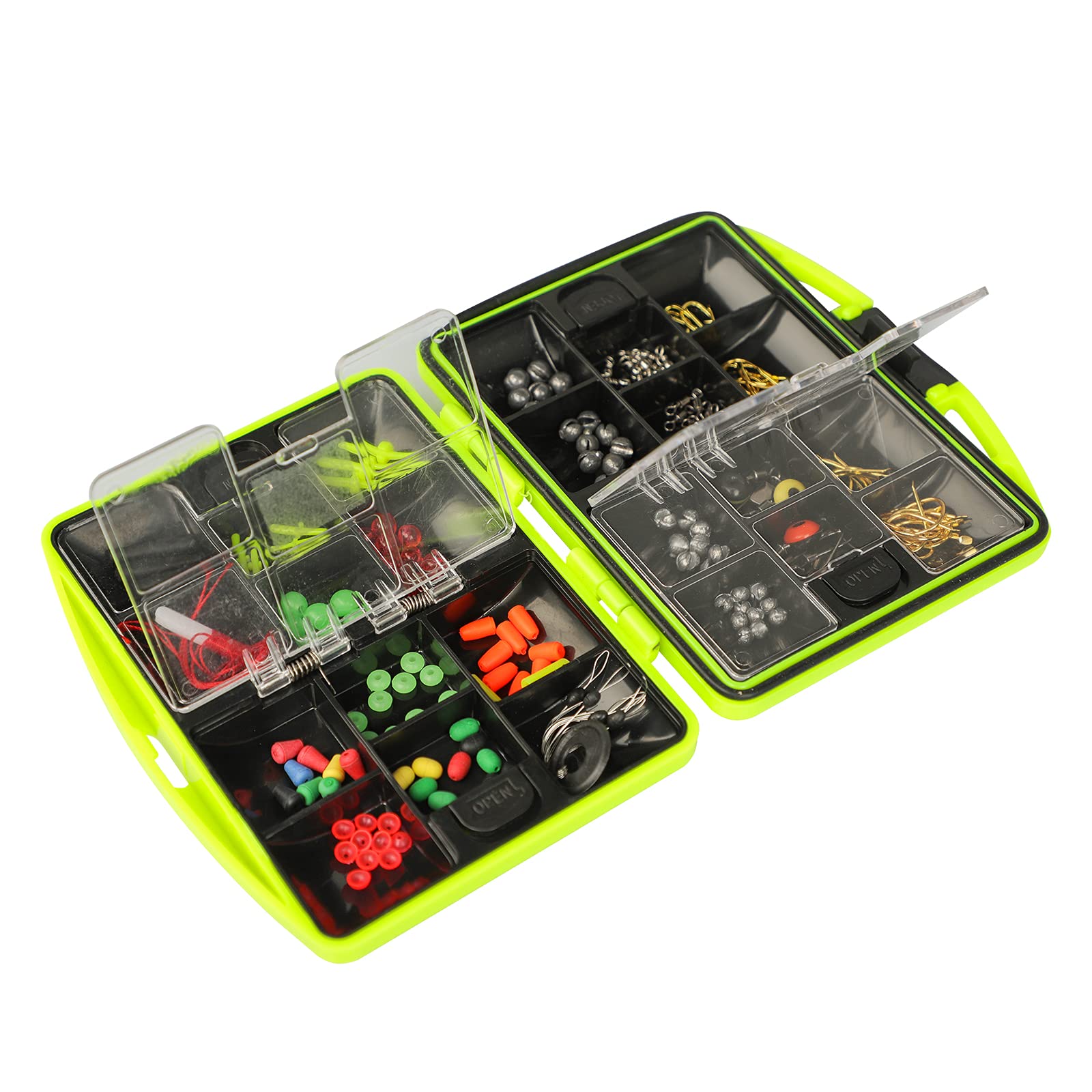 Kit D'accessoires De Pêche - 128 Ou 184 Pièces - Hameçons, émerillons, Plombs, Perles - Pour Carpe, Truite