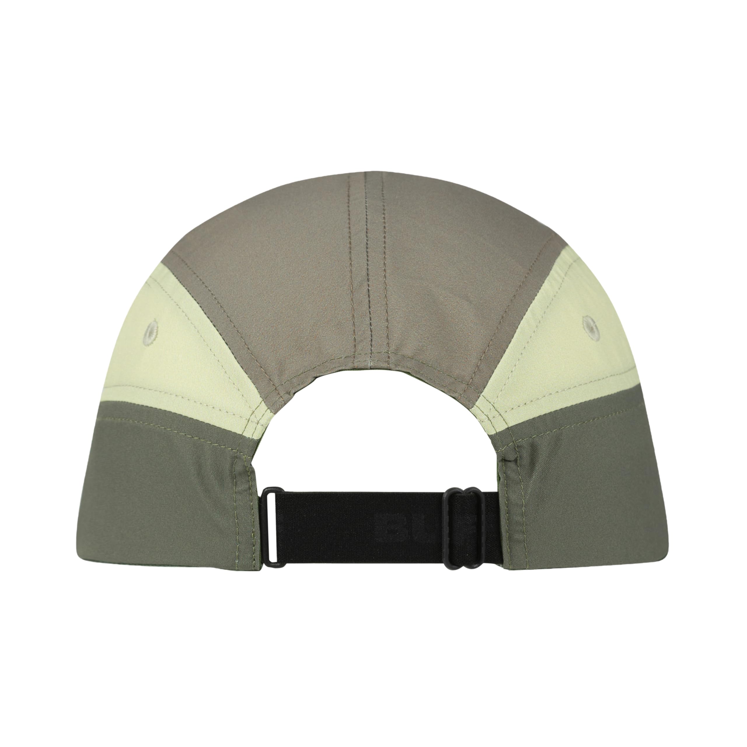 Buff®| Gorra 5 Panel Go Hombre Mujer Adulto Flexible, UPF50, Ajustable, Sostenible, Ligera, Correr, Materiales reciclados, Comoda, S/M, Verde Khaki