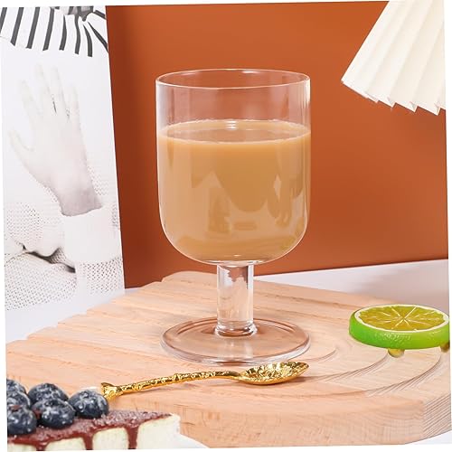 Vista 5 de DECHOUS Copas de agua Postre Shot Cups Mini Trifle Bowls Copa de cáliz de vino Taza de cáliz Taza de pastel de suciedad Copas de Sundae Vasos