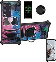 Vista 49 de Blu Studio Mini 2023 - Funda compatible con Blu Studio Mini 2023 [PC duro + silicona suave] [soporte de anillo] [efecto luminoso] YGH-BQ