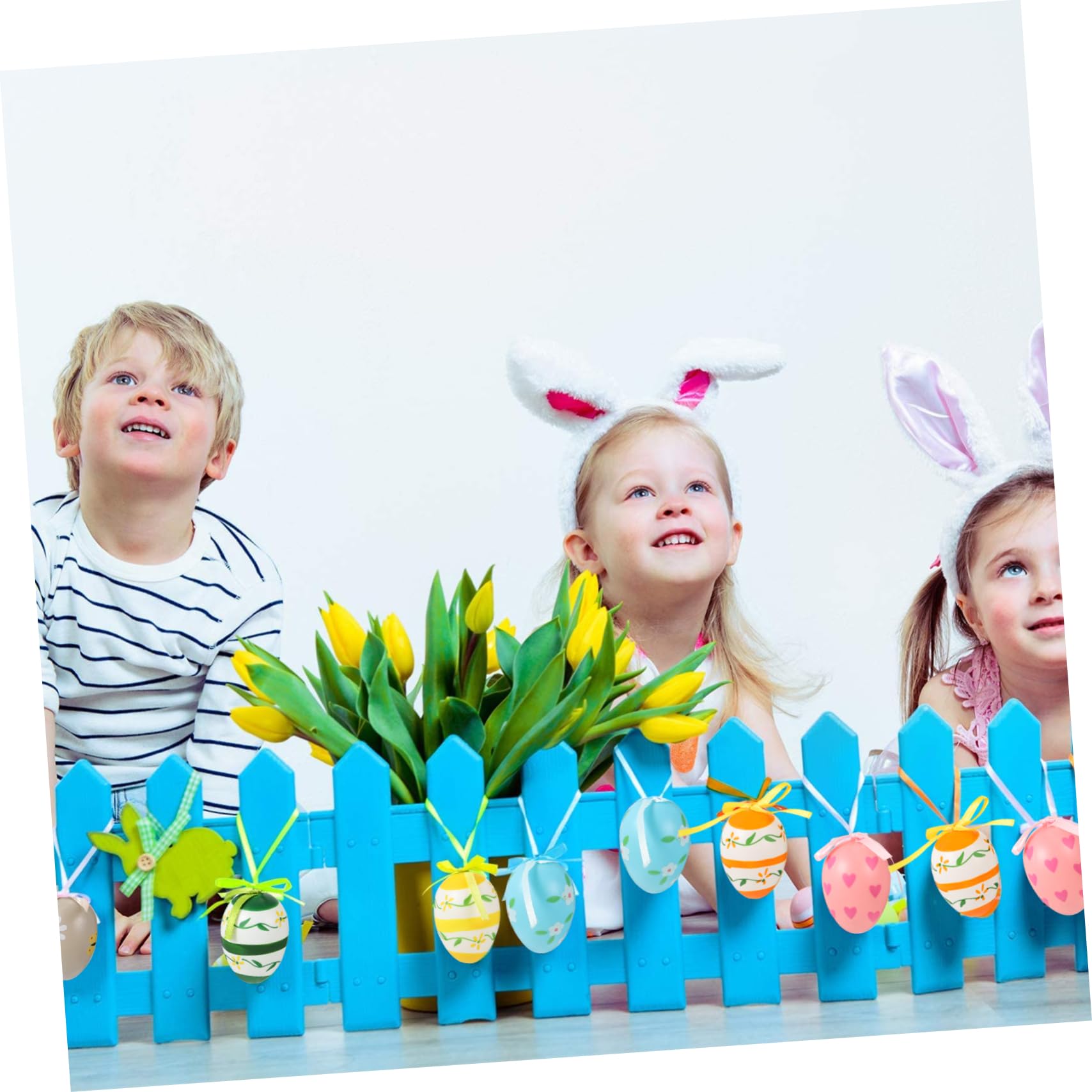 ABOOFAN 108 STK Ostereier Plastic Easter Eggs Ostern Eier Ostern hängende Eier osterdekoration hängende Eier Spielzeug Ornament Hängender Eieranhänger Osterei-Anhänger künstlich schmücken