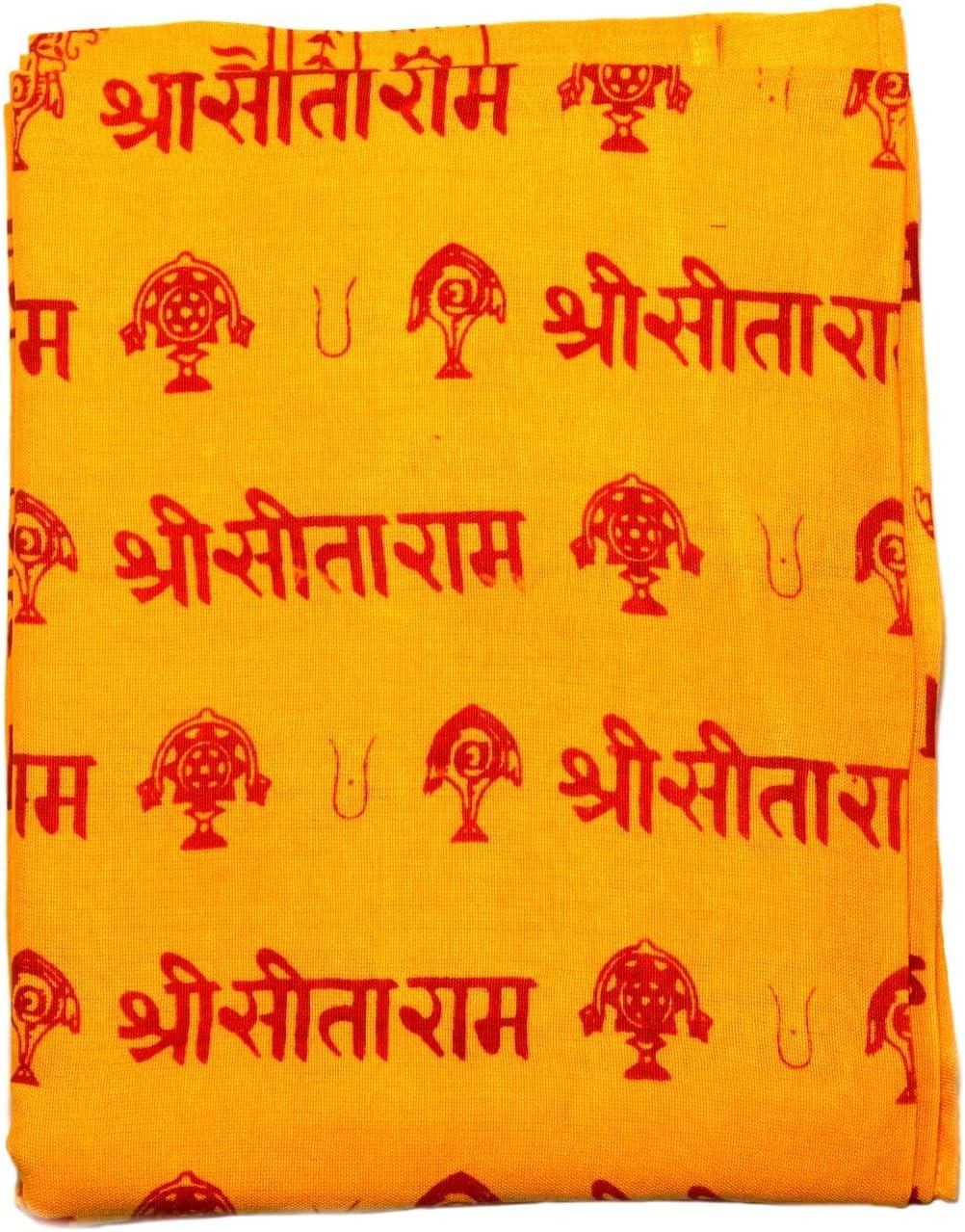 ASHIRWAD Rayon Cotton Mix Large Om Aum Scarf Shawl Wrap Light Weight Soft Hand Printed Yoga Prayer | AE000145-00