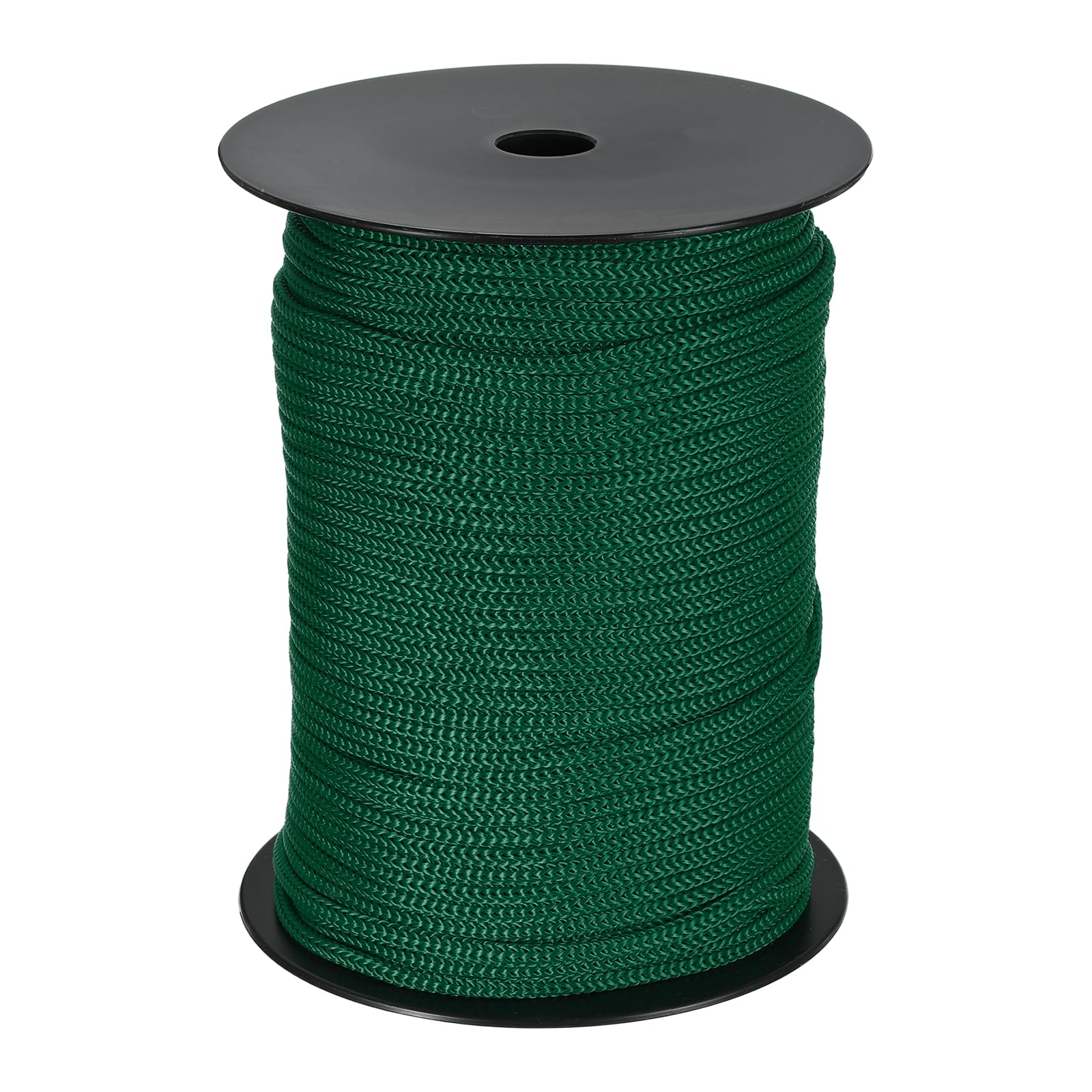 sourcing map 5mm Polypropylene Rope Braided Ropes, 122m Dark Green