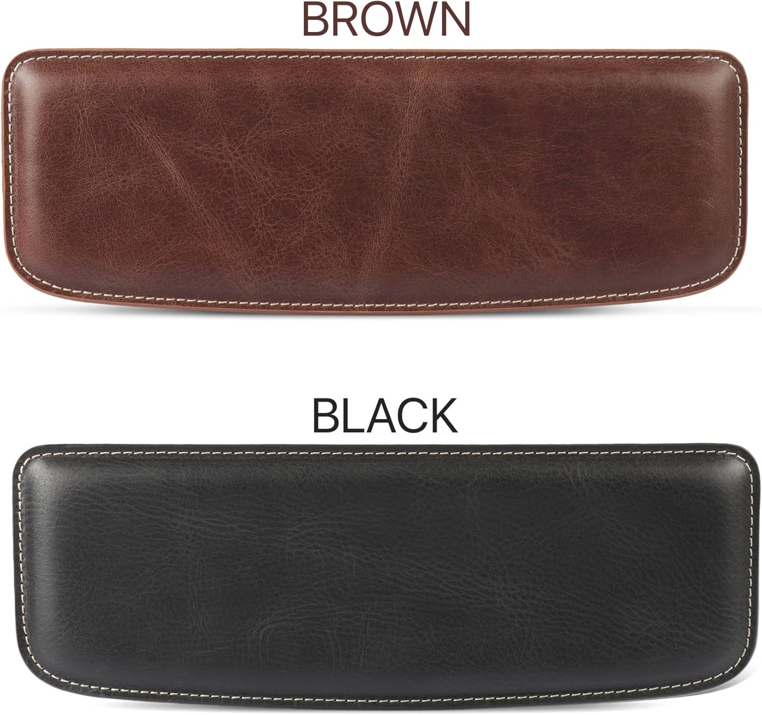 Genuine Leather Keyboard Pad - Premium Ergonomic Support for Comfortable Typing at Work and Home