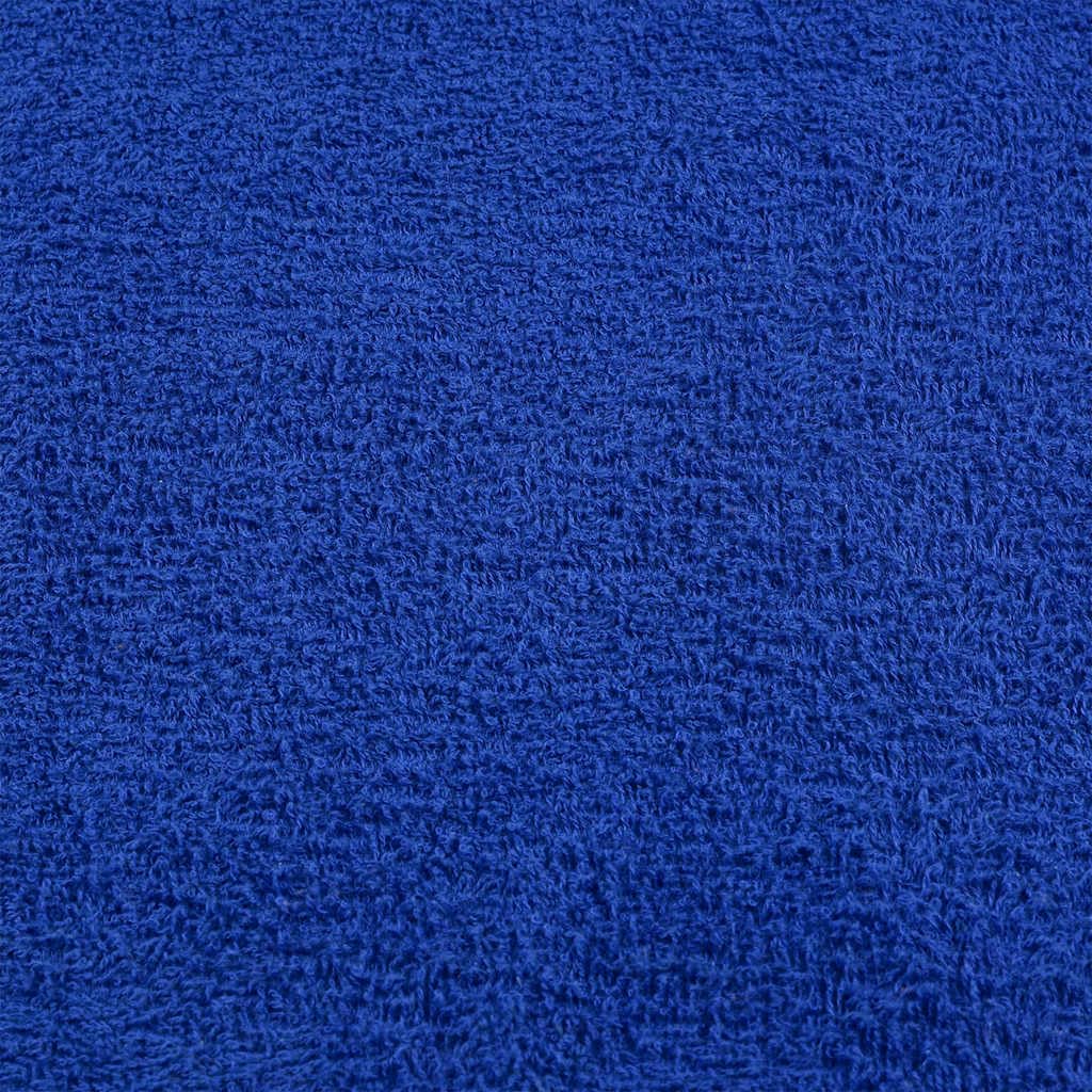 Frogn - Juego de toallas de baño (12 piezas, algodón, incluye manoplas, toallas de invitados y toallas de ducha), color azul
