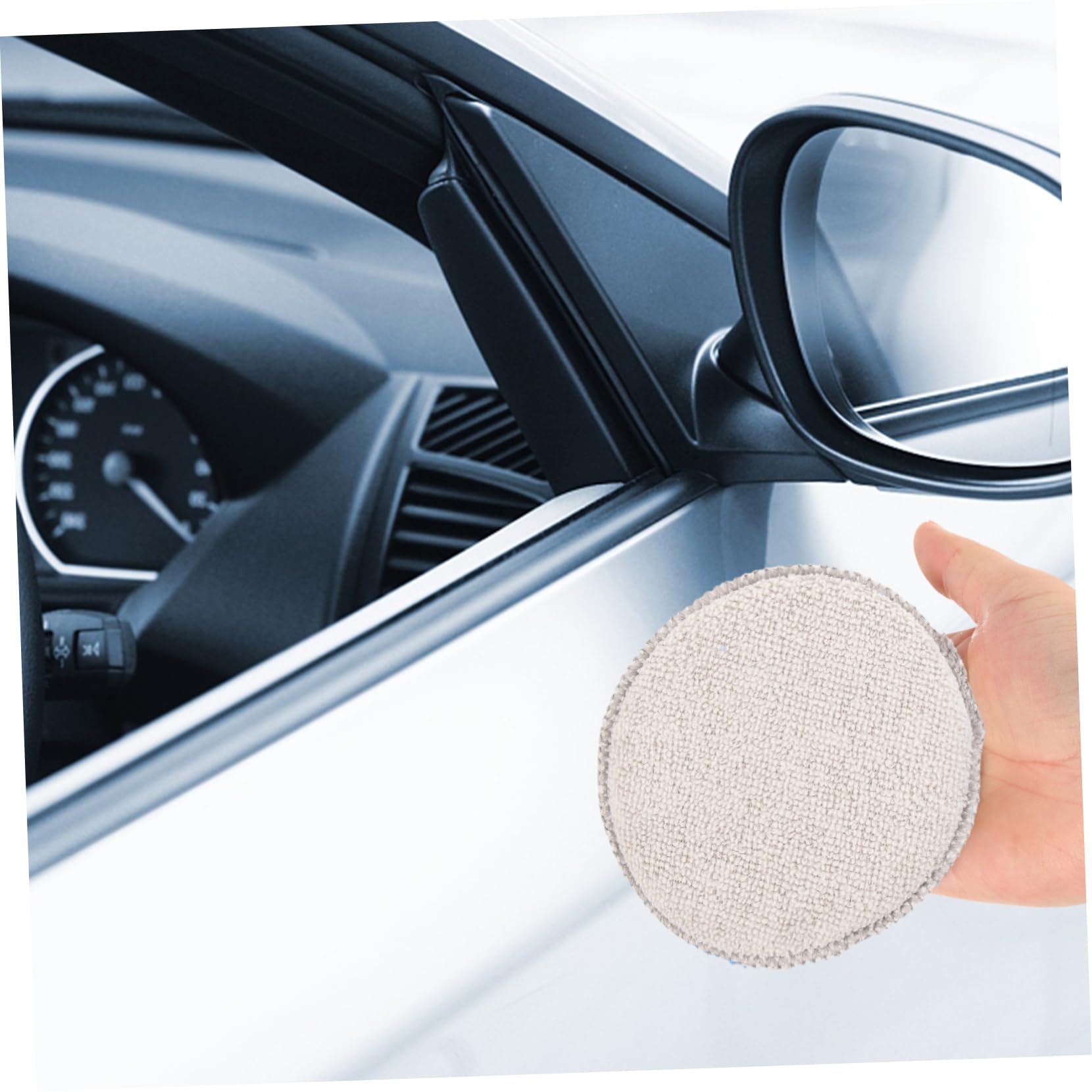 Cabilock 5 Series Paño De Esponja para Coche Auto Esponjas para La Limpieza Esponja De Limpieza De Coche Beto Almohadillas Aplicadoras para Detalles Almohadilla De Cera Manual 10 Piezas X 5