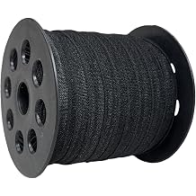 PAMIR TONG 3/8" Black Satin Elastic Ribbon 50yd for Headband