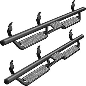 Buy U-Box JKU Side Steps Solid Steel Running Board Nerf Bar For Jeep JK 2007 2018 4 Door Running Board Nerf Side Step Bars