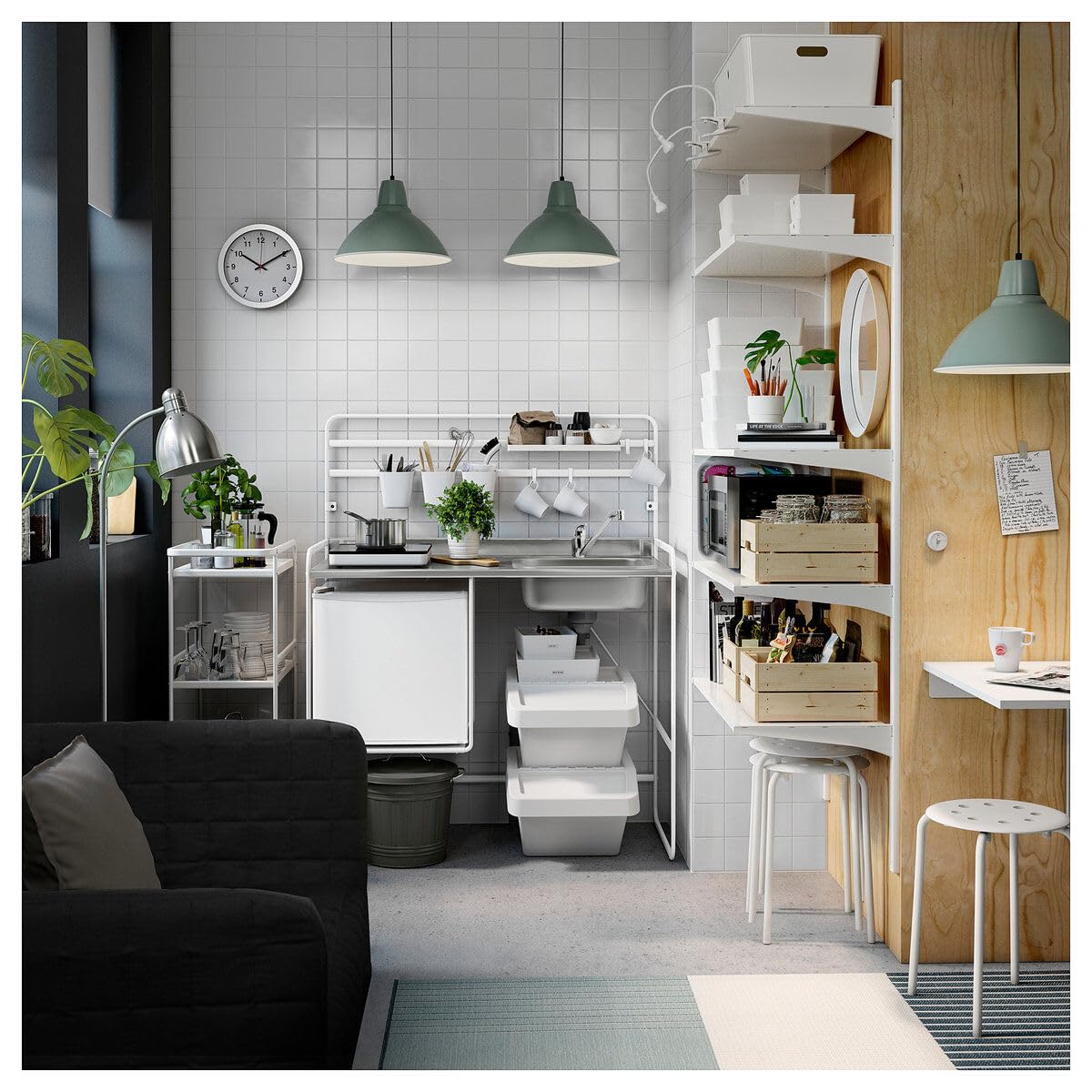 IKEA SUNNERSTA Mini-Küche 112x56x139cm