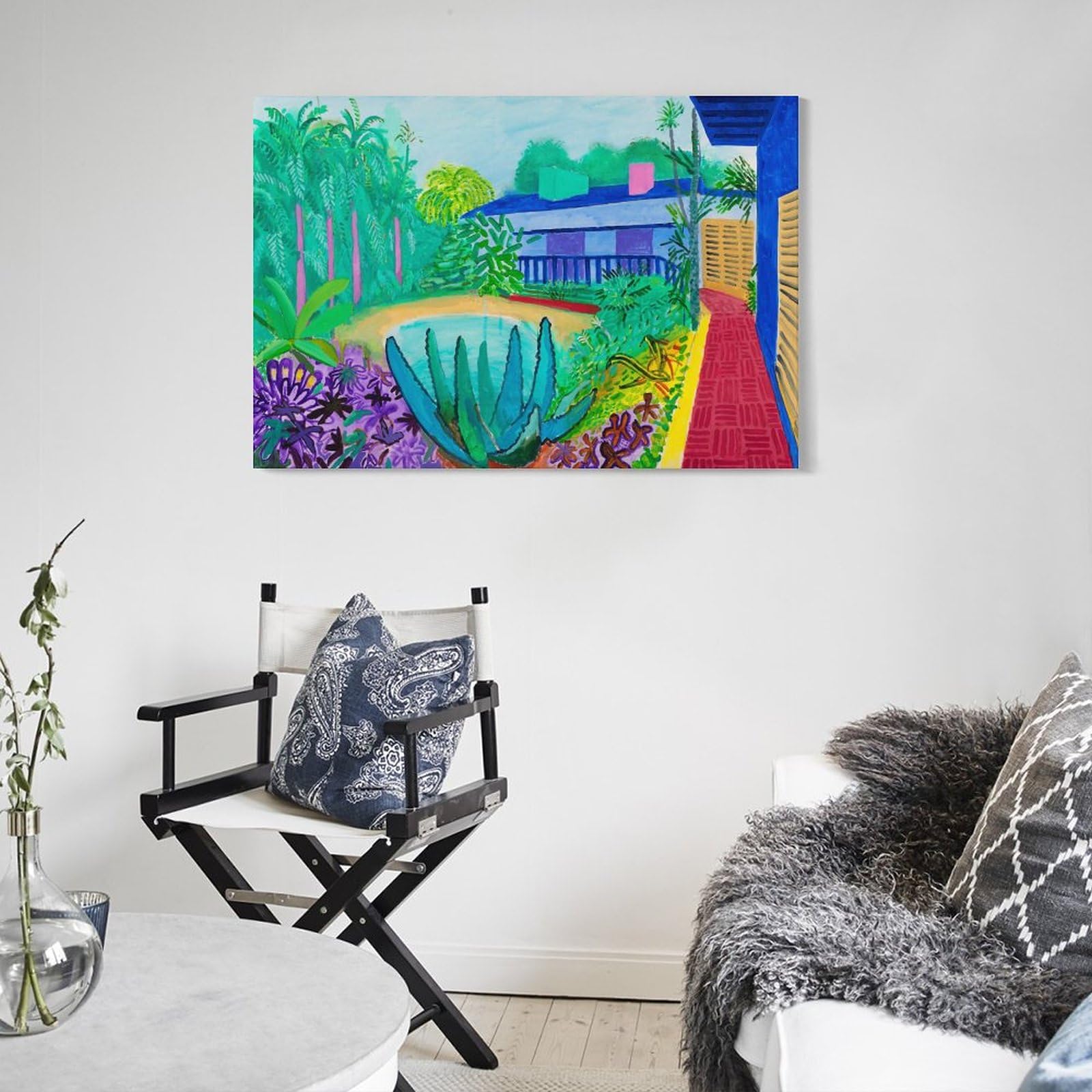 Amazon.co.jp: David Hockneyデイヴィッド・ホックニー絵画 花ポスター