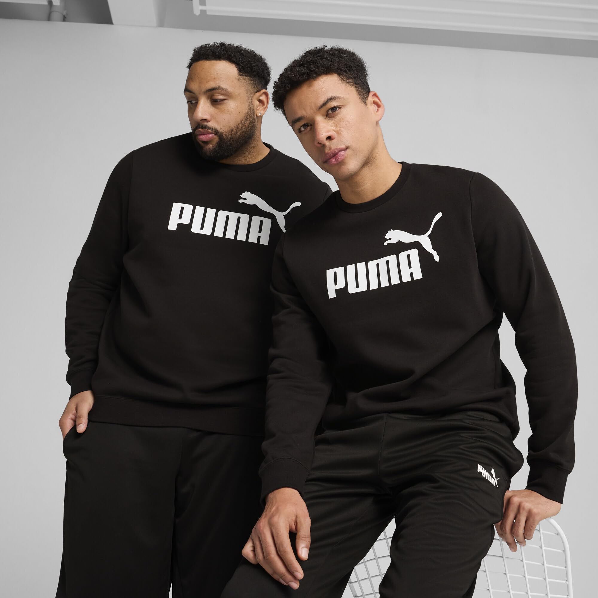 Puma Ess No. 1 Logo Crew FL Felpe dell'equipaggio Uomo (Pacco da 1)