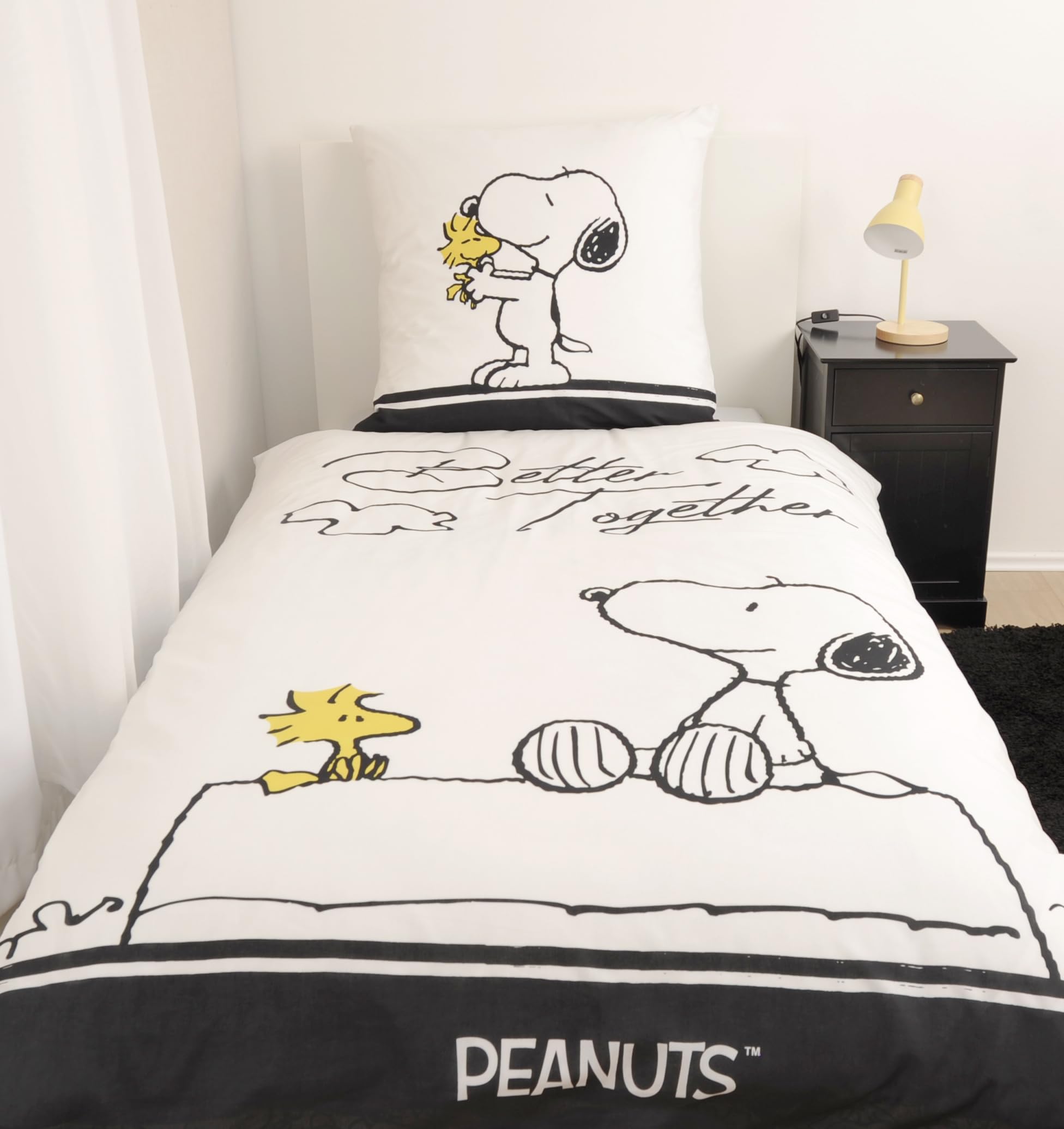 Beddengoed 135 x 200 cm, met een plantenpatroon, gemaakt van 100% gewassen katoen,... | bol