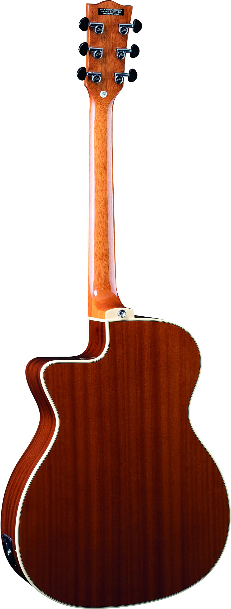 EKO GUITARS – NXT A100CE LH Natural, Akustikgitarre, Decke aus Fichte, Zargen und Boden aus Linde, Griffbrett aus südamerikanischem Roupanà, Auditorium Cutaway Form, Farbe Natural
