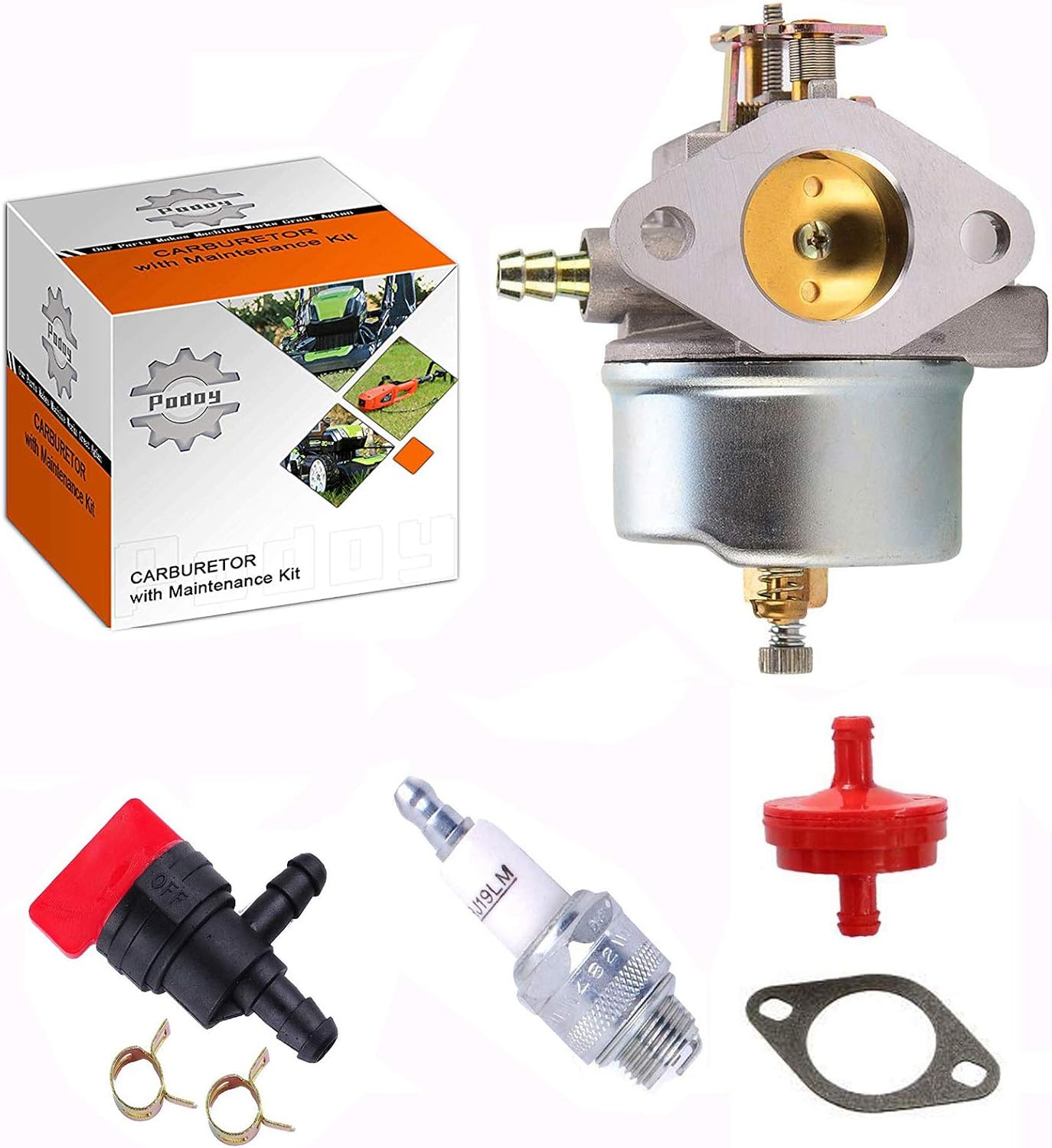 Carburatore Rotary Per Motori Tecumseh HM70, HM80 &ndash; Ricambio 632111, 632334A Con Guarnizione