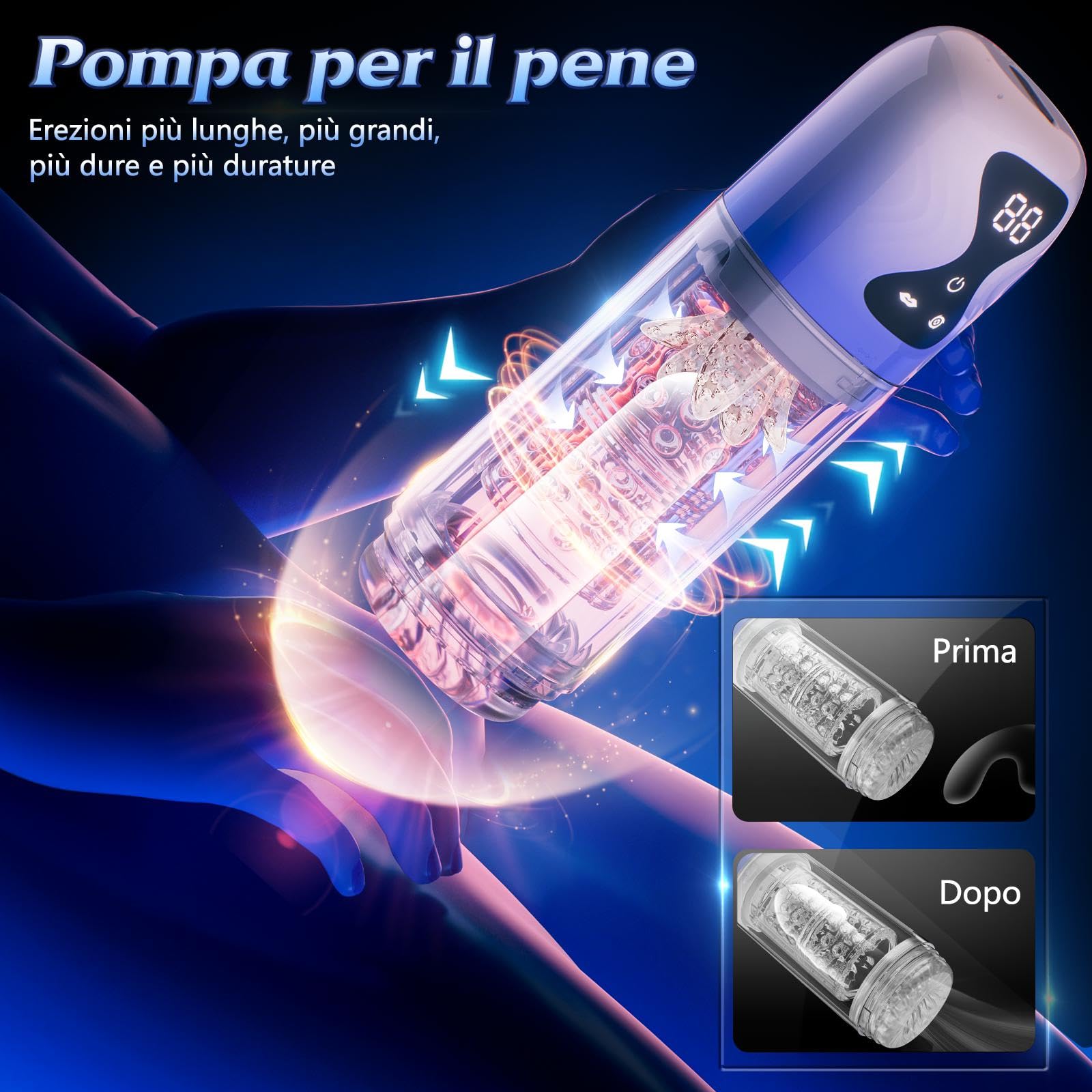 Masturbatore Uomo Sex Toys - Sex Toy Realistico Masturbatori per Uomini Maschile Tascabile Reale Sexy Giocattolo Erotico per Sesso, Pene Pompino per Gli con Vagina Finta Spinta Giocattoli Sessuali
