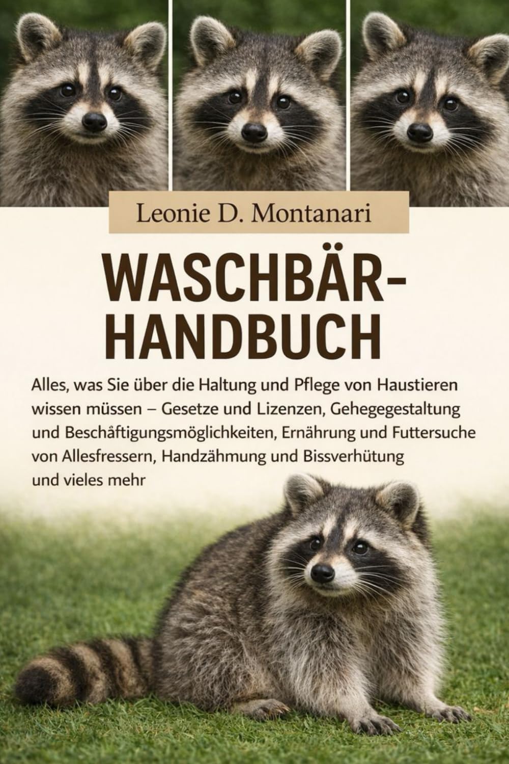 WASCHBÄRHANDBUCH: Alles, was Sie über die Haltung und Pflege von Haustieren wissen müssen – Gesetze und Lizenzen, Gehegegestaltung und ... Handzähmung und Bissverhütung und vieles...