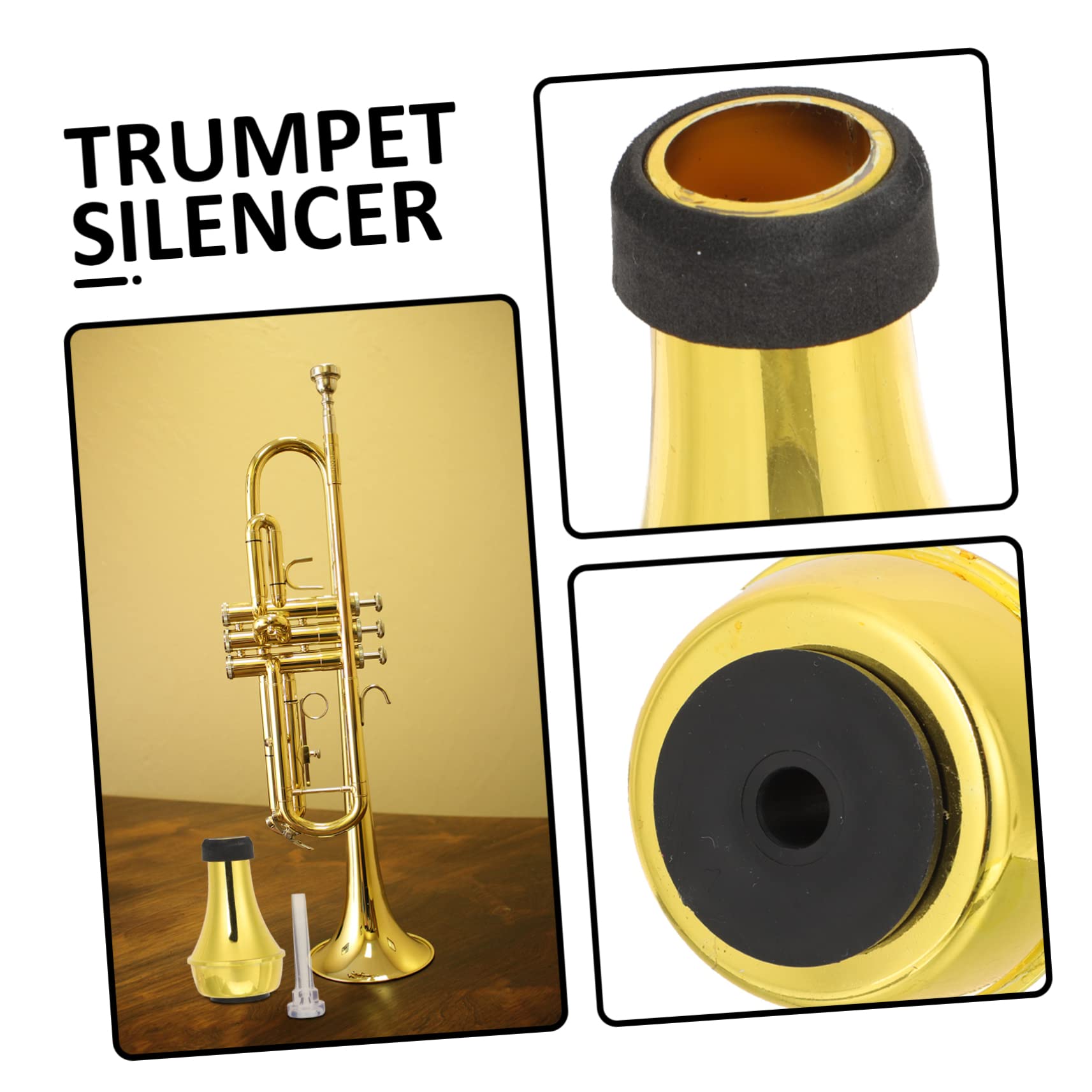 HEMOTON 5 Set Di Sordina Di Ricambio Per Tromba Sordina in Metallo Per Tromba E Accessorio Per Strumento Musicale Con Facile Applicazione