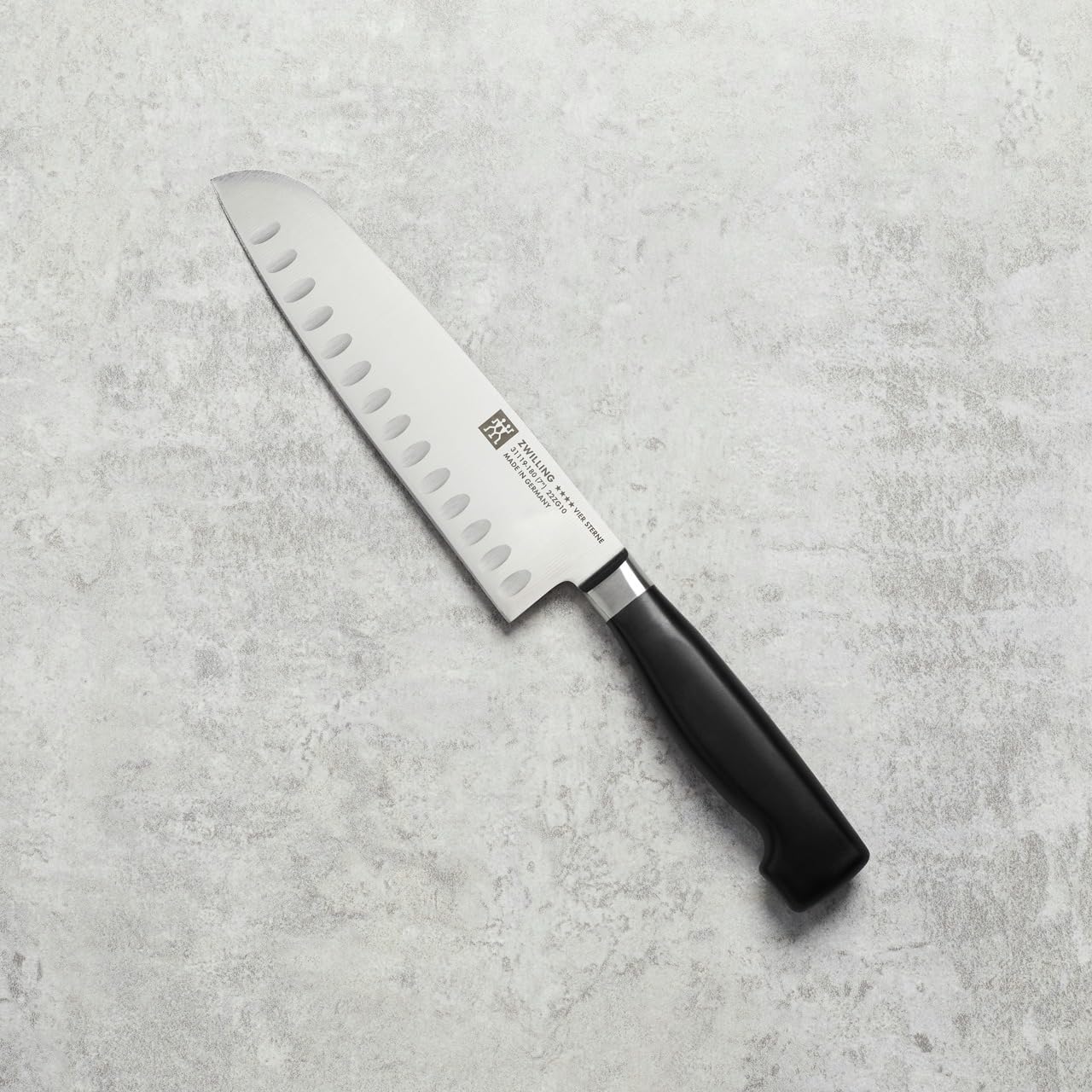 ZWILLING Four Starsantoku Knife, 7-Inch, Grooved Edge