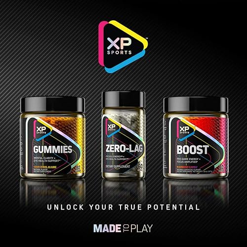 Miniatura 8 de XP Sports Suplementos energéticos para jugadores - XP Sports Zero Lag Energy Píldoras, Outlast, 60 unidades