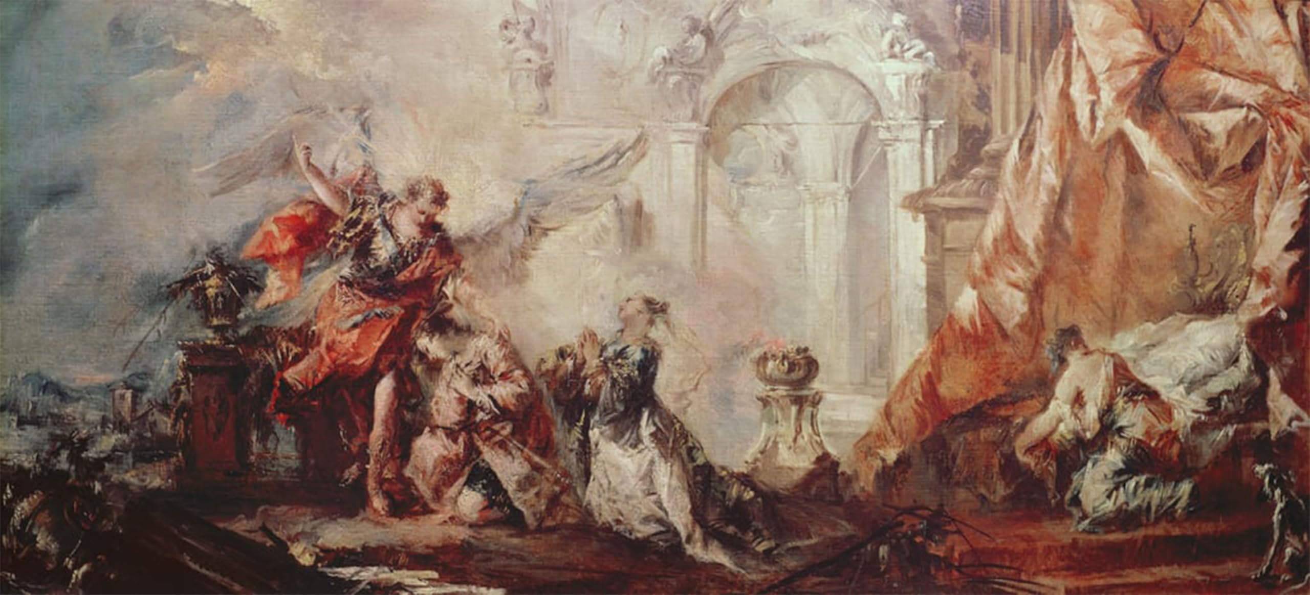 POSTERIIk Famous Animal Posters Vintage Picture the Marriage of Tobias Detail of the Couple Sara by Francesco Guardi Modern Wall Decor for Home Decor 60x90cm