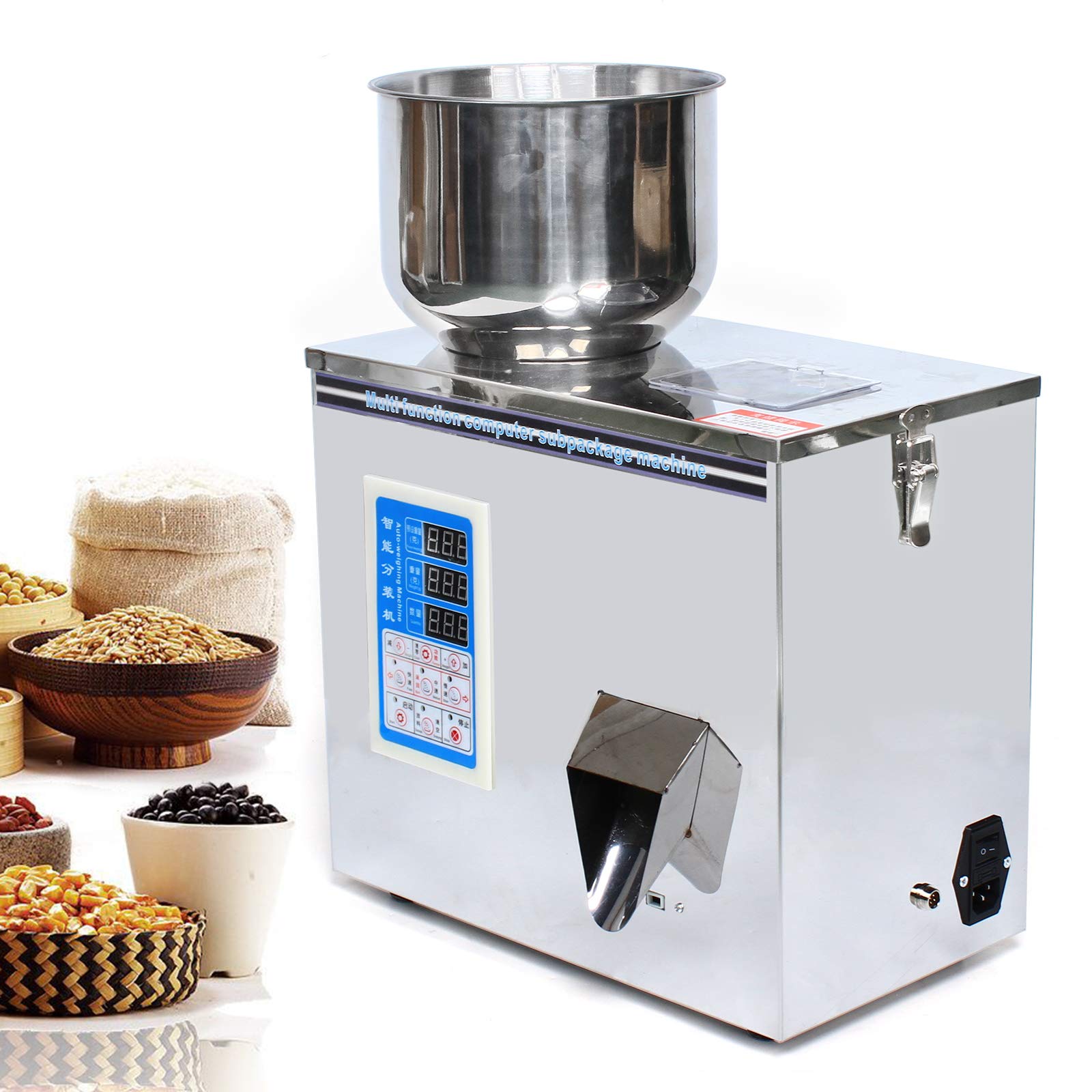 Macchina Di Imballaggio Completamente Automatico, 2-5s/Bag, Regolazione Tre Velocità, Macchina Di Riempimento Polvere Particolari, Per Stoccaggio Alimenti, Distribuzione Tè, Cereali