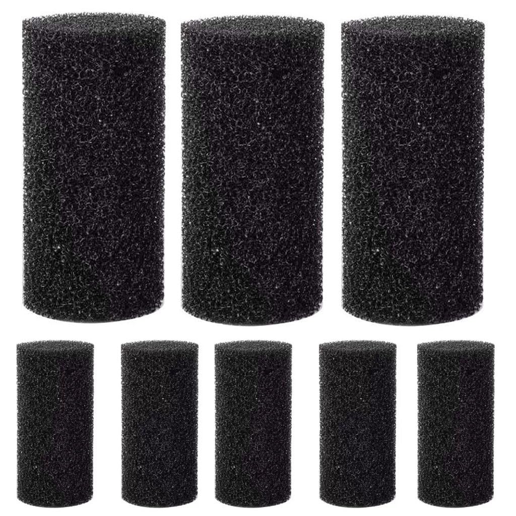 6 filtri in spugna per filtro di aspirazione dell'aria, ricambio per rotolo di schiuma, 6,2-8,5 cm (4 x 8 cm)