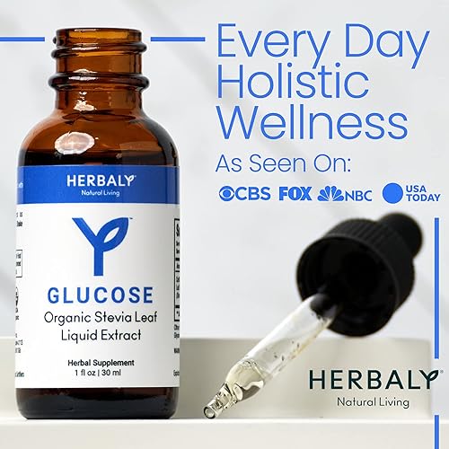 Miniatura 7 de Herbaly Glucose Organic Stevia Leaf Edulcorante – Mezcla rica en antioxidantes – Sistemas equilibrados y energía – Bienestar natural – Deliciosa
