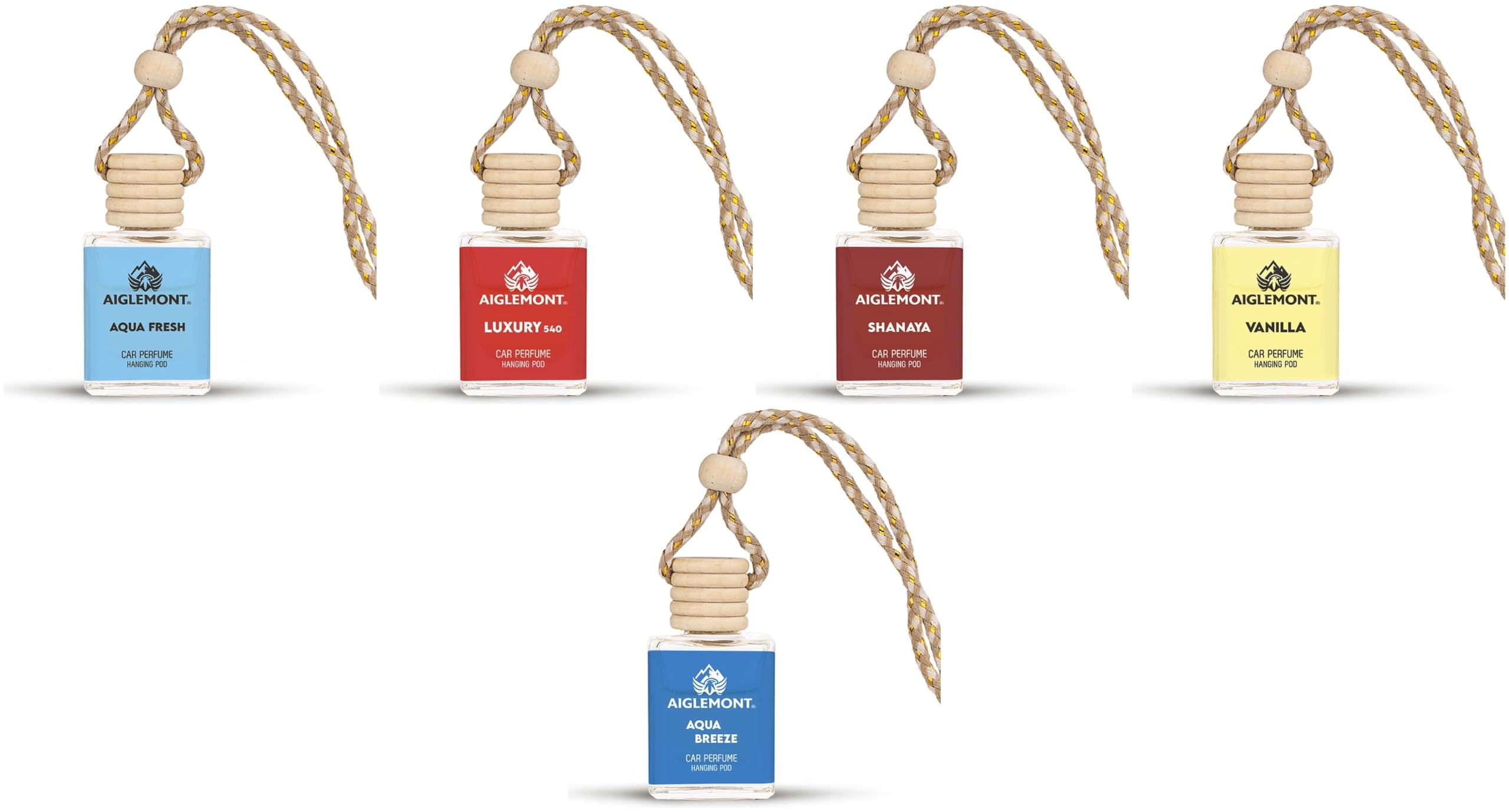 Car Perfumes combos | Aqua Fresh+ Luxury 540 + Shanaya+ Vanilla+ Aqua Breeze| Combo of 5 | 10 ml Each-image-26