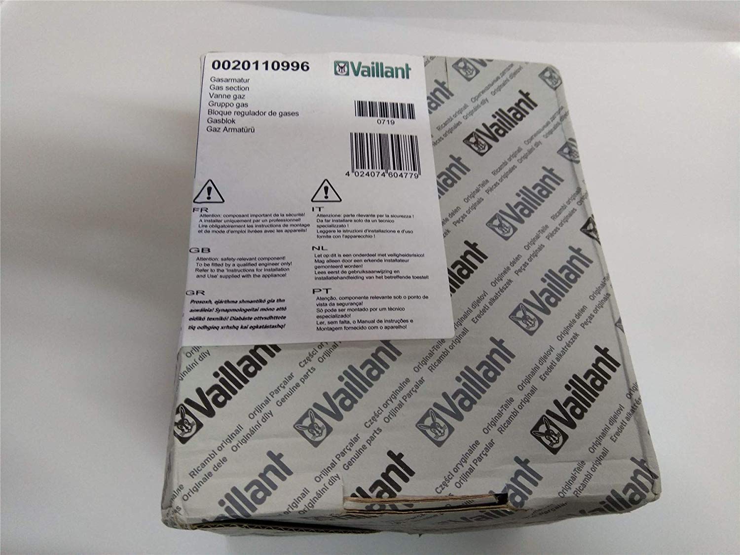 Vaillant Ecotec Plus Gas Valve 0020110996