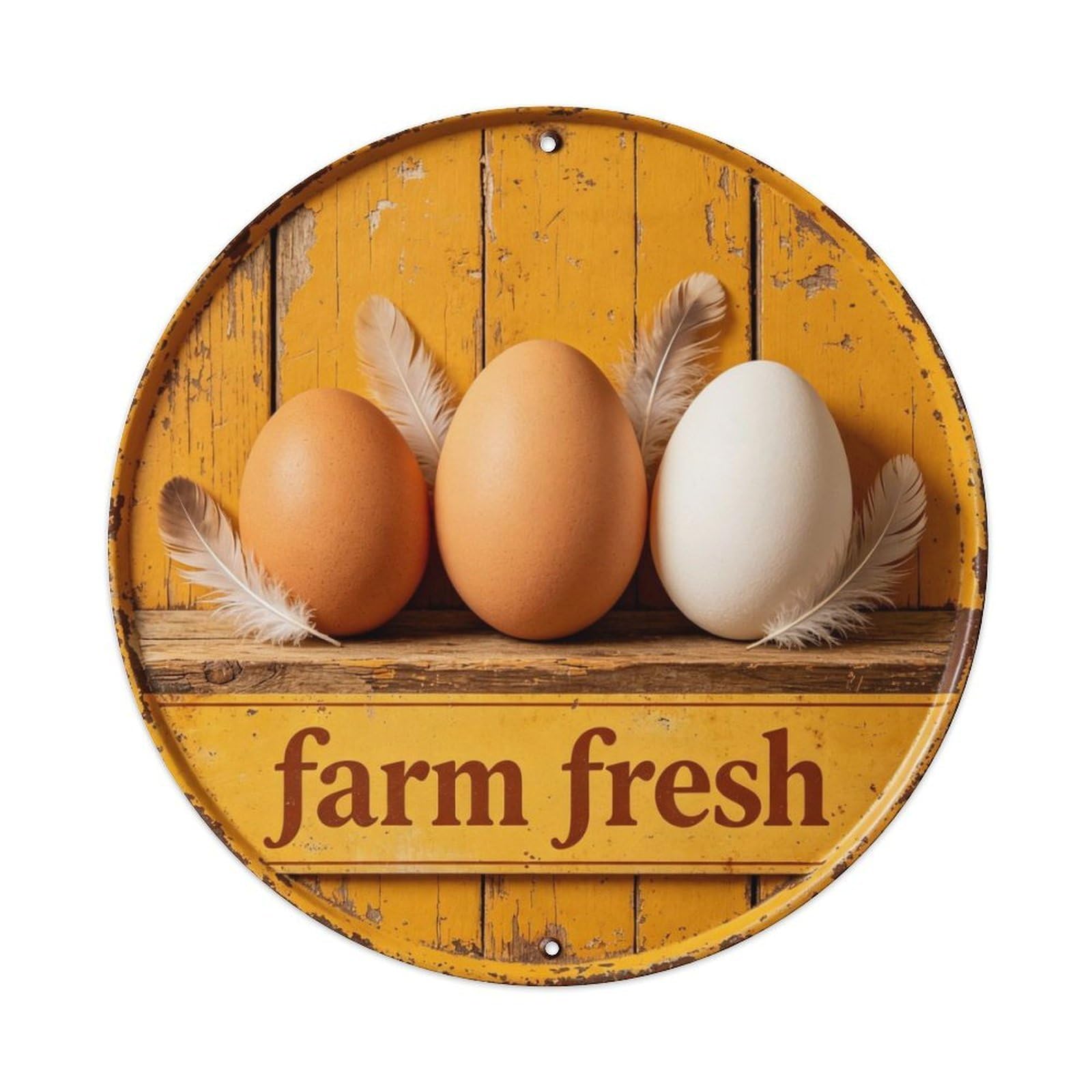 Farm Fresh Metal Tin Sign Plaque