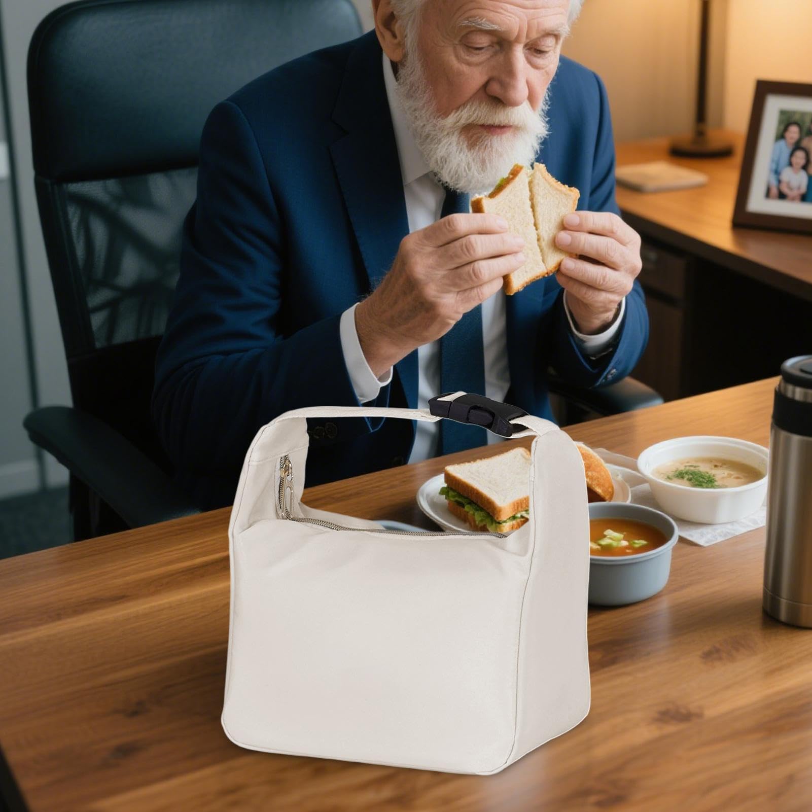 Homele Süße Lunchtasche Aus Cord – Wiederverwendbare Isoliertasche Für Arbeit, Picknick & Reisen, Großes Volumen