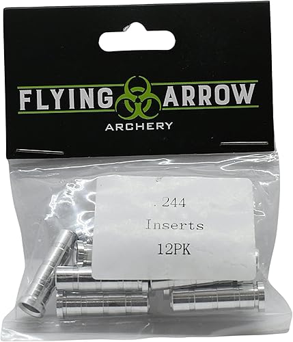 Miniatura 4 de Inserto de flecha de 100 granos para flechas de identificación .244  244 insertos de flecha  Paquete de 12