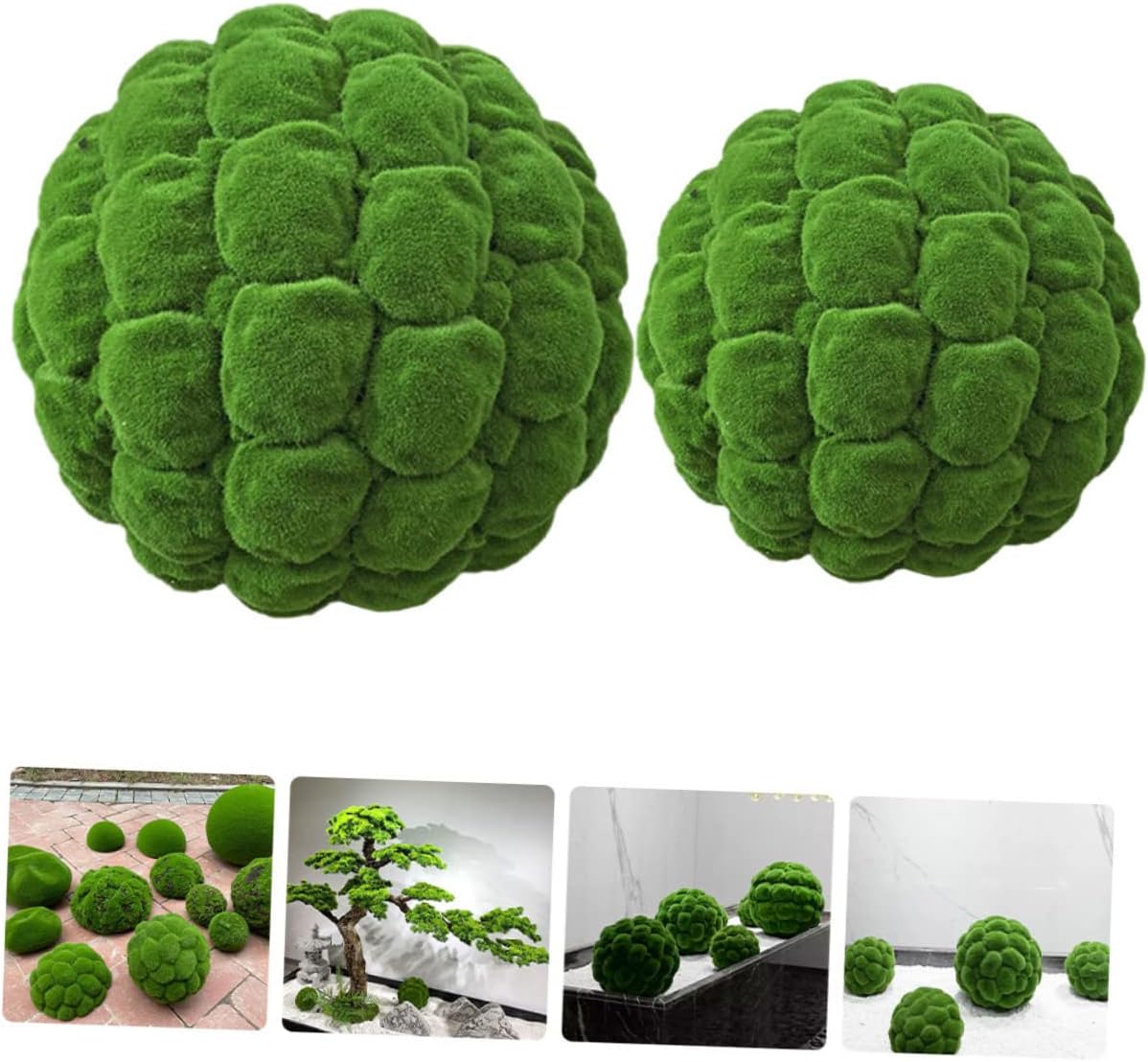 2pcs Decorative Moss Ornaments Realistic Garden Mossy for Centerpieces Terrarium and Home Decor Touch for Events and Parties