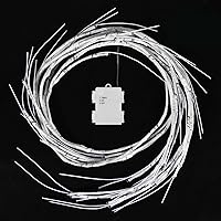 Vista 6 de Guirnalda de luces de abedul, luces blancas de vid de 6 pies, 48 LED, funciona con pilas, con temporizador, decoración de manto para chimenea