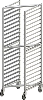 Winco Aluminum Sheet Pan/Bun Rack, 3" Spacing, Nesting Style, 20 Tier