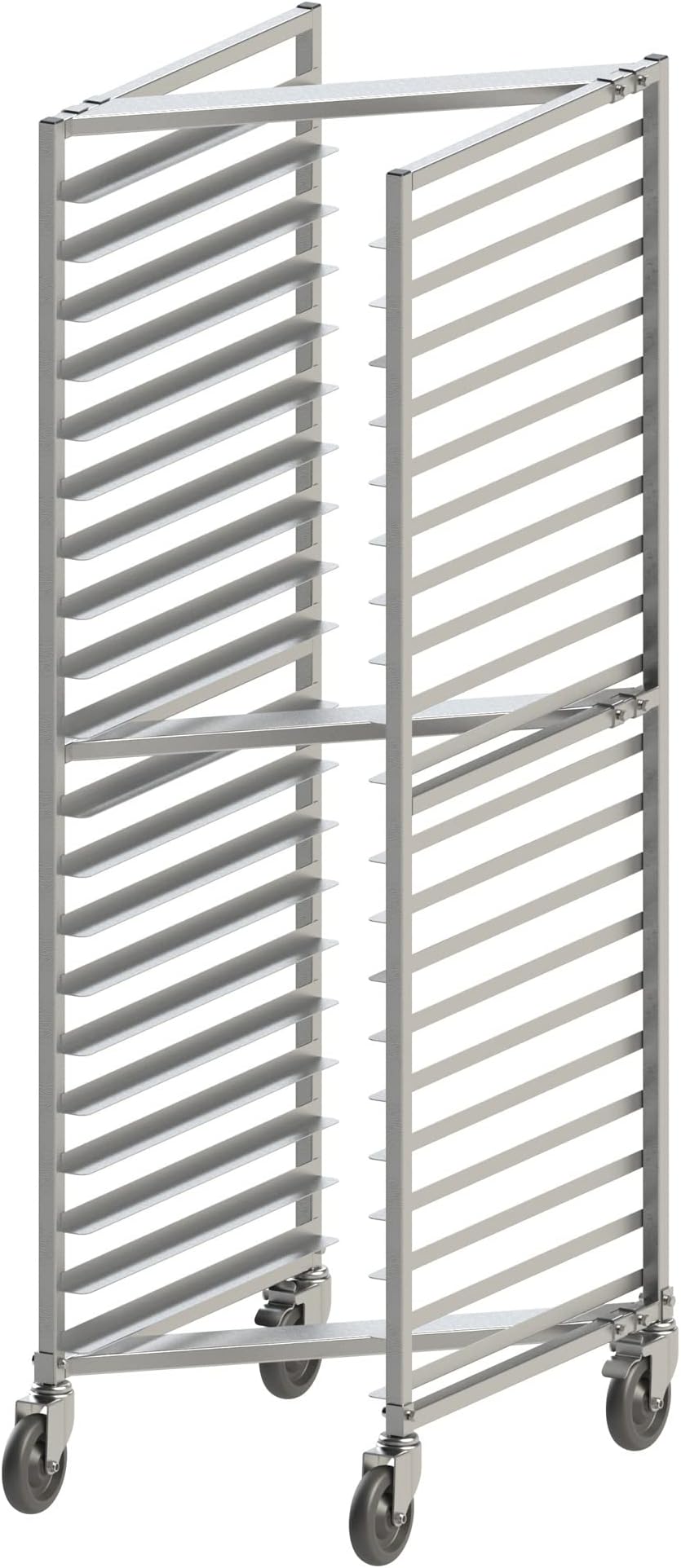Aluminum Sheet Pan/Bun Rack, 3" Spacing, Nesting Style, 20 Tier