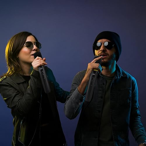 Miniatura 6 de UHF Wireless Microphones Metal Handheld Dynamic Mics with 164FT Range RGB Light Cardioid Dynamic Vocal Mic for Karaoke Party DJ Wedding Speech