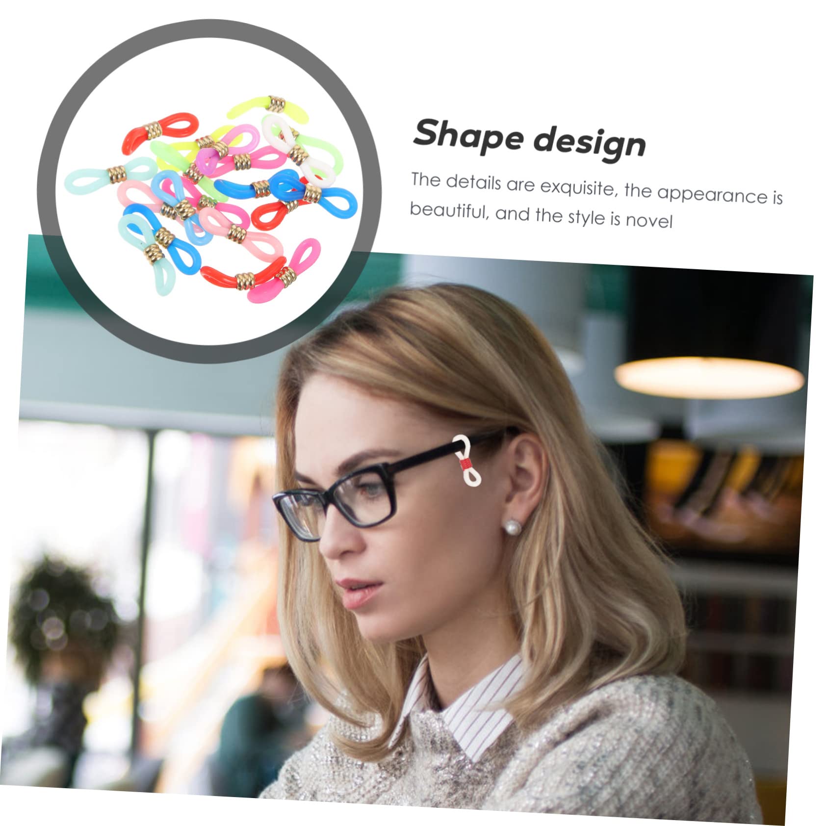 BESPORTBLE Hebilla Antideslizante Para Cadena De Gafas Correas Para Gafas Soporte De Cadena Para Cordón Cordones Para Gafas Para Mujer Cadena Para Gafas Para Mujer Cable Para Gafas