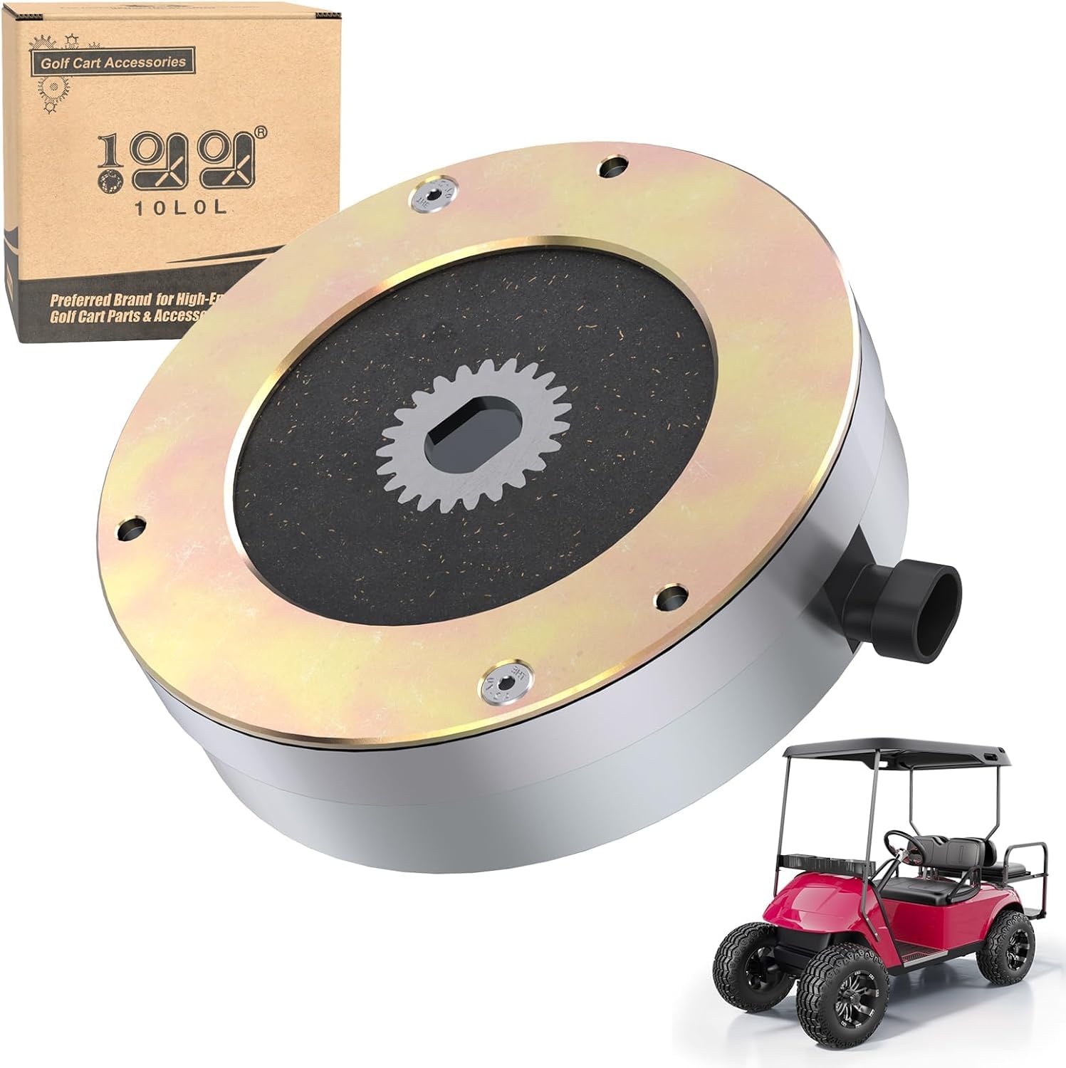 Generico 10L0L Freno del Motore del Golf Car, Freno Elettrico del Passeggino da Golf per i carrelli da Golf elettrici EZGO RXV dal 2008 in su, sostituisce l'OEM# 610065 605867