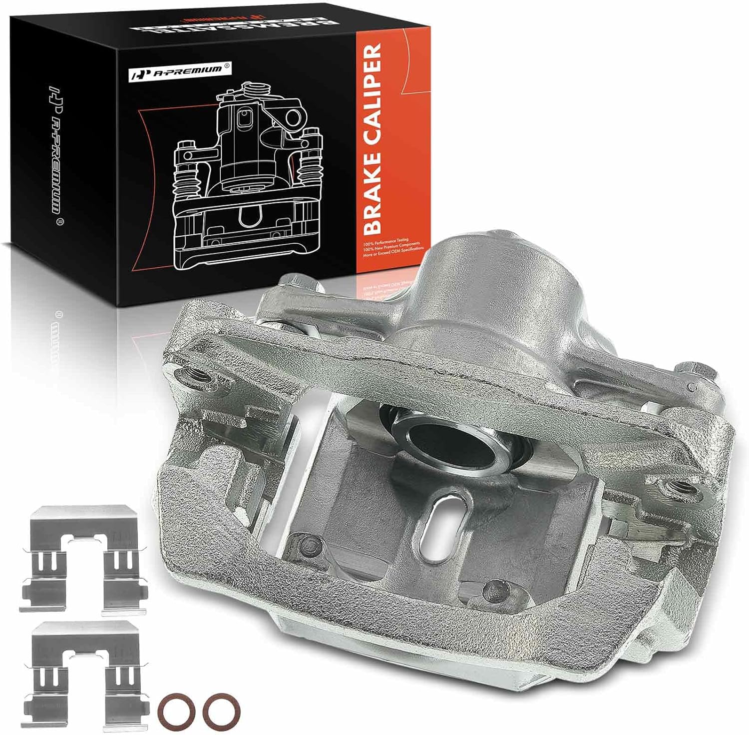 A-Premium Disc Brake Caliper Assembly with Bracket Compatible with Select Subaru Models - Legacy/Outback 2010 2011 2012 2013 2014, H4 2.5L - Rear Left Driver Side